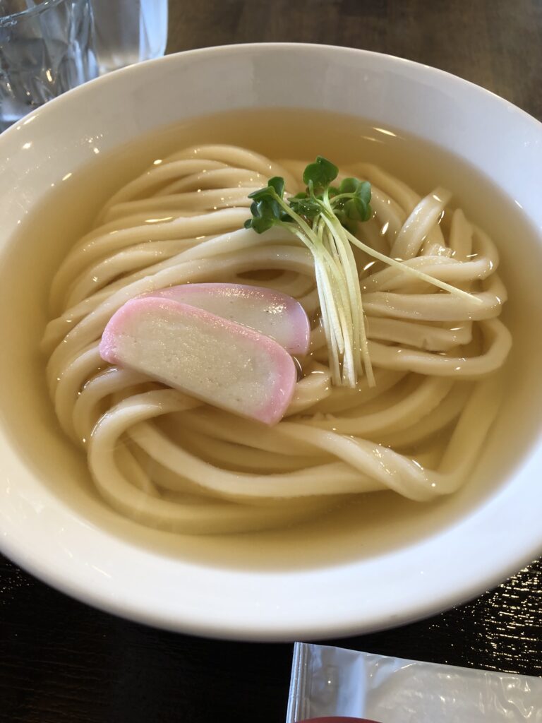 かけうどん冷、大盛り