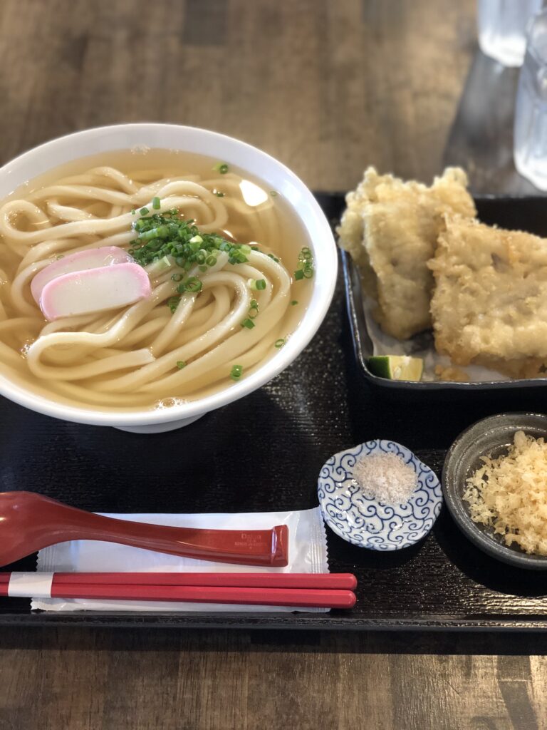 うどんとしらす天