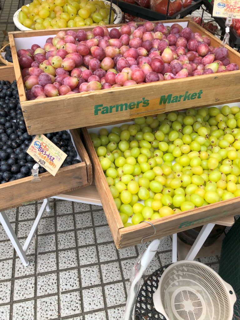 量り売りのぶどう